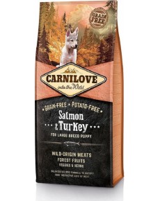 Carnilove Salmon & Turkey Large Breed Puppy 12kg